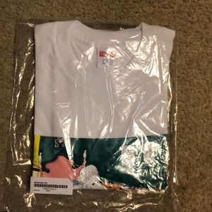 Supreme white bed room tee